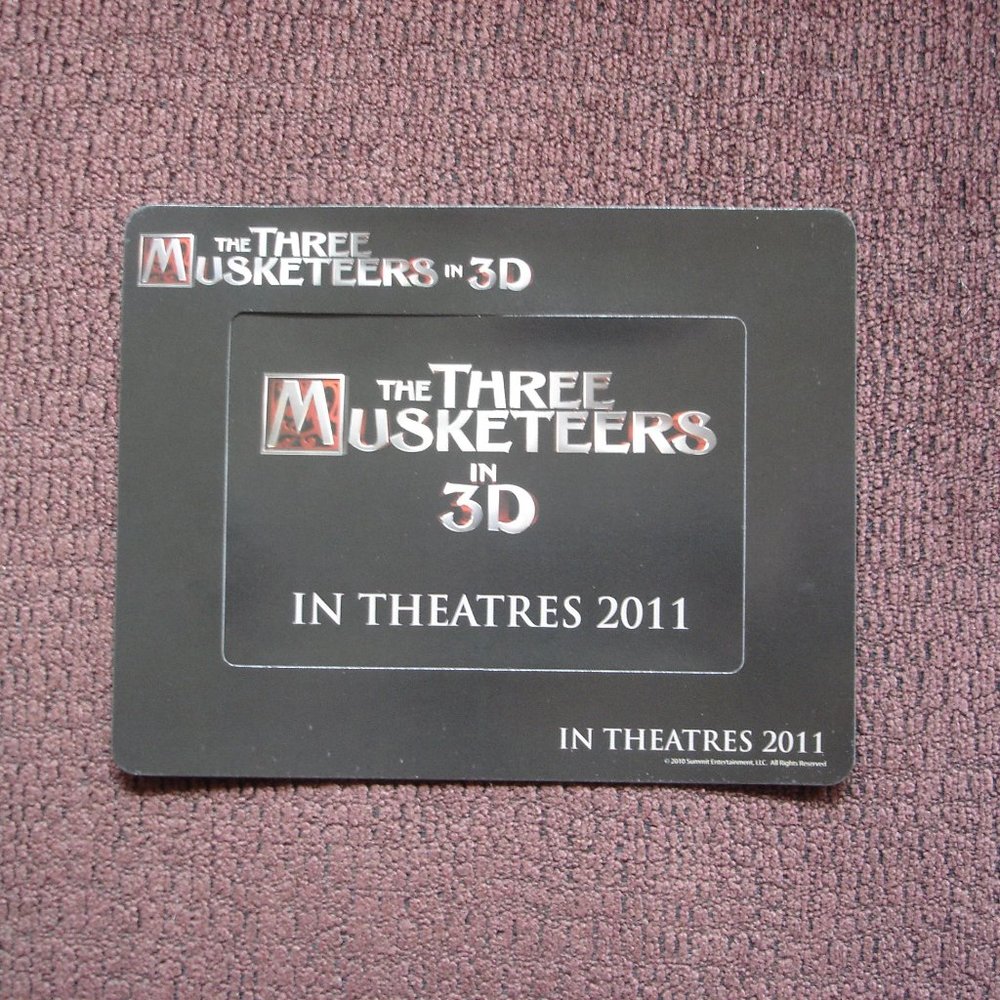 2/$12: THE THREE MUSKETEERS IN 3D Magnet 2011